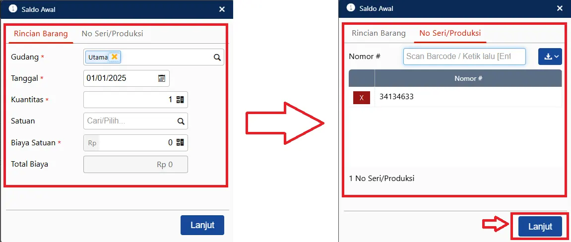 mengisi info barang &amp; jasa